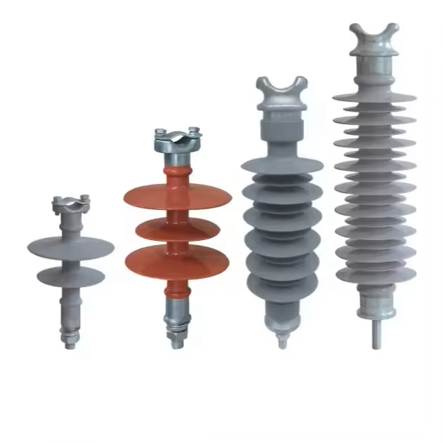 10KV 24KV 35KV 66KV 110KV 220KV High Voltage Silicone Rubber Insulators Composite Horizontal Line Pin Post Type Insulator